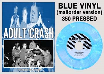 SFU024 - ADULT CRASH Photobook & 7" *BLUE VINYL*