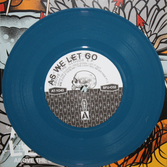 SFU032 - AS WE LET GO "Above The Clouds" 7" *DARK BLUE VINYL*
