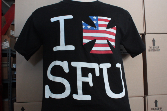 SFU SHIRT - Black Iron Cross *SMALL*