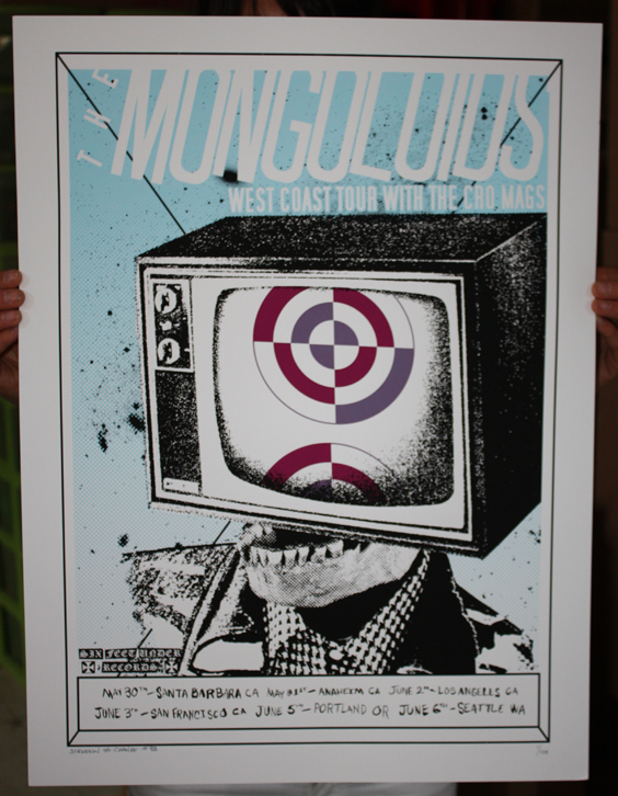 THE MONGOLOIDS TOUR POSTER/RECORD DEAL #3