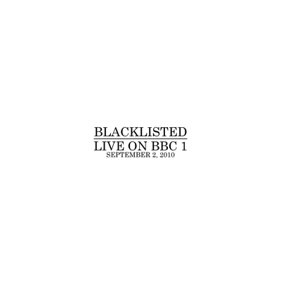 SFU074 - BLACKLISTED - Live On BBC 1 7" *WHITE VINYL*